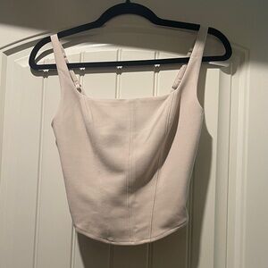 Abercrombie & Fitch Cream Square Neck Top NWT